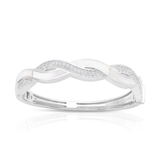 Pirouette White Bangle  Ask Design Jewelers Olean, NY