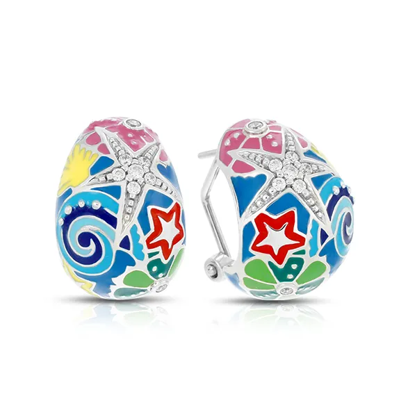 Starfish Earrings Black Image 2 Ask Design Jewelers Olean, NY