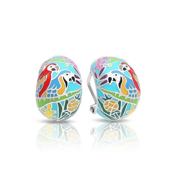 macaw-earrings Image 2 Jewelry Design Studio Jensen Beach, FL