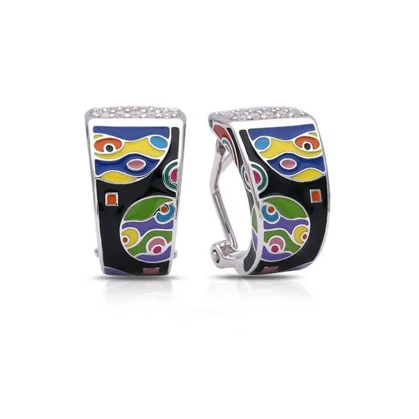 Mondo Black Multi Color Earrings Ask Design Jewelers Olean, NY