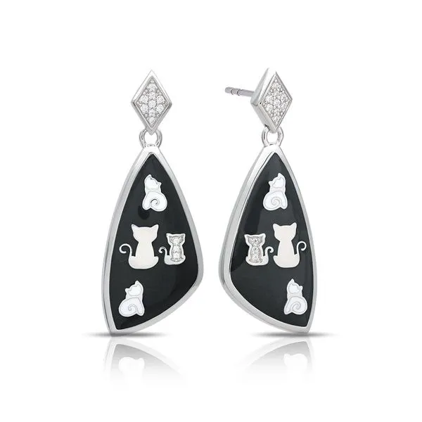 Cats Black Earrings Boyd Jewelers Wesley Chapel, FL
