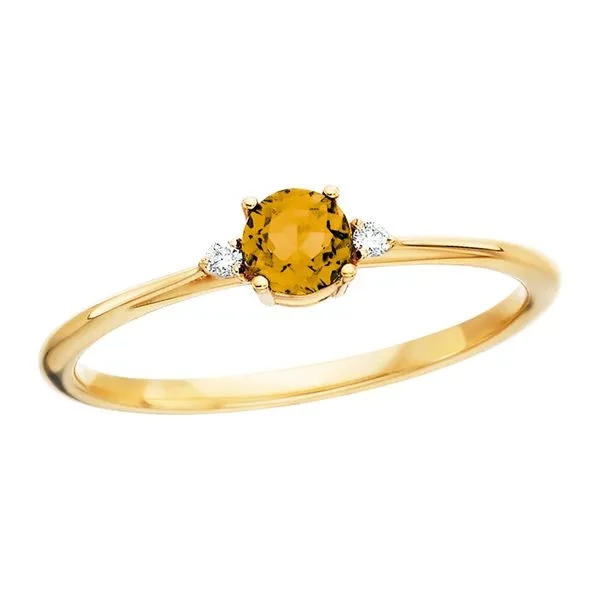 Petite Emerald Ring .02tdw Image 4 Tennies Jewelry Appleton, WI