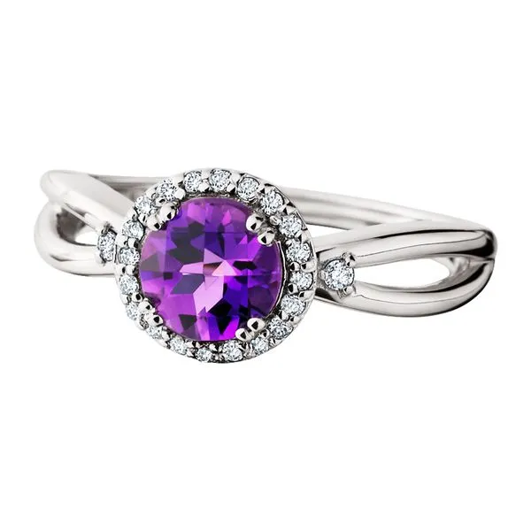 Amethyst Ring .12tdw Tennies Jewelry Appleton, WI
