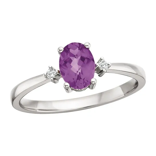 Amethyst Ring .03tdw Tennies Jewelry Appleton, WI