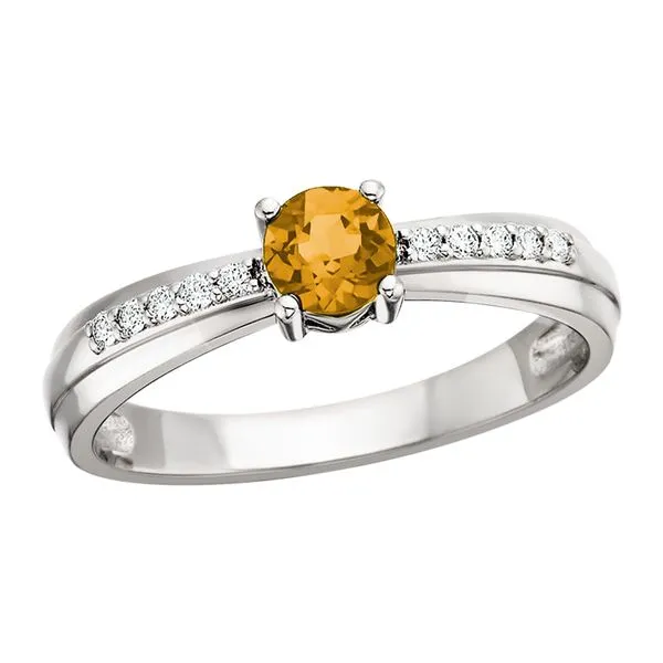 Garnet Ring .08tdw Image 4 Tennies Jewelry Appleton, WI