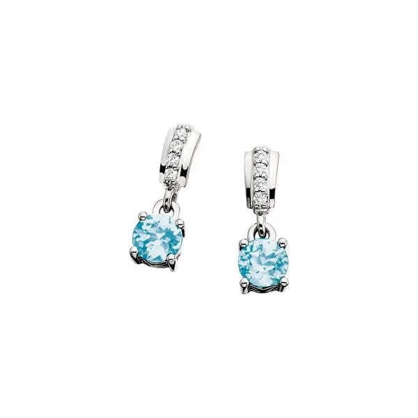 Created Emerald Earrings .04td Image 3 Tennies Jewelry Appleton, WI