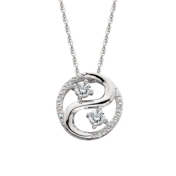 14k Two Stone Dia Pendant Tennies Jewelry Appleton, WI