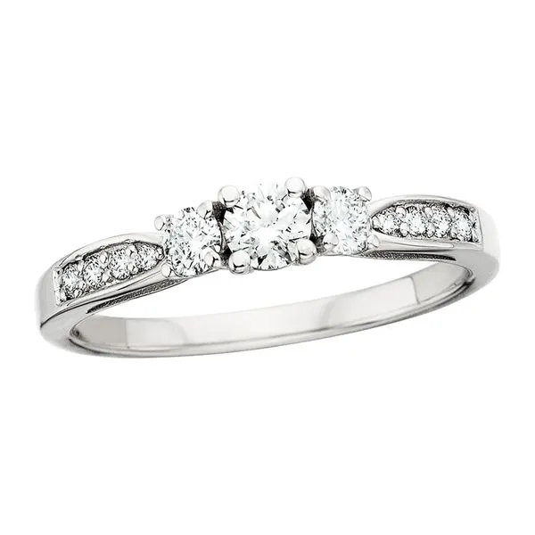 3 Stone Diamond Ring Image 2 Tennies Jewelry Appleton, WI