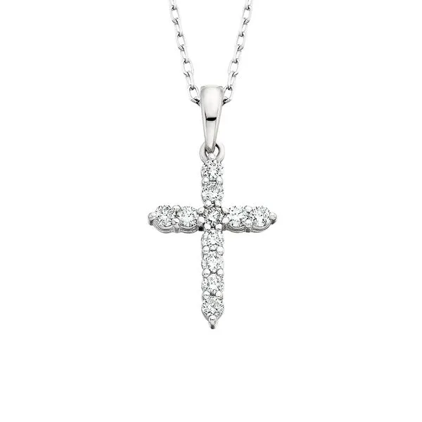 Diamond Cross Pendant .11tw Image 3 Tennies Jewelry Appleton, WI