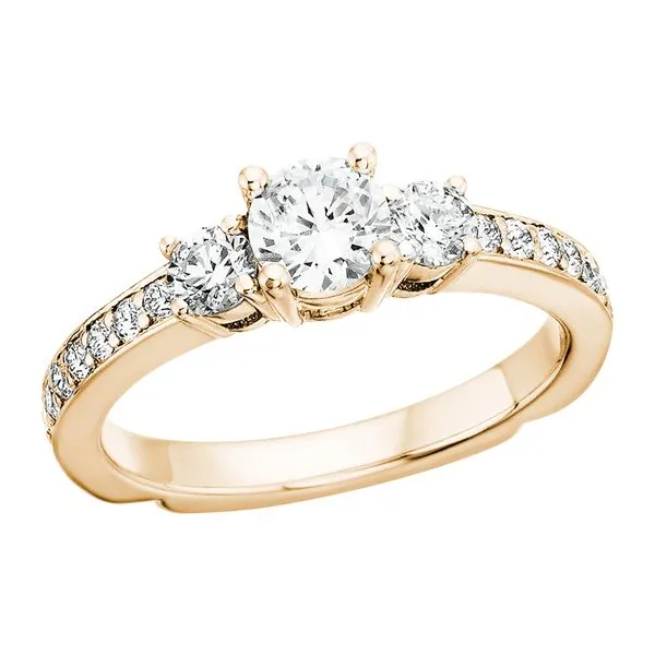 14K White Three Stone Semi Tennies Jewelry Appleton, WI