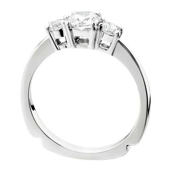 14K White Three Stone Semi Image 2 Tennies Jewelry Appleton, WI