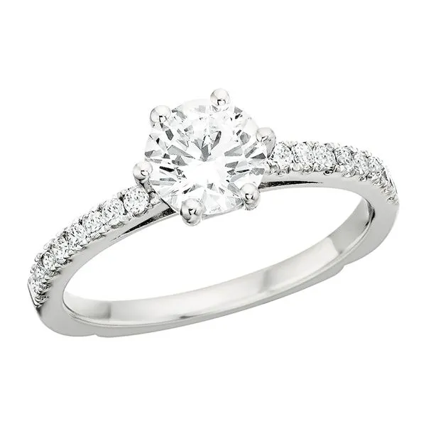 6-Prong Round Diamond Semi-Mou Image 4 Tennies Jewelry Appleton, WI