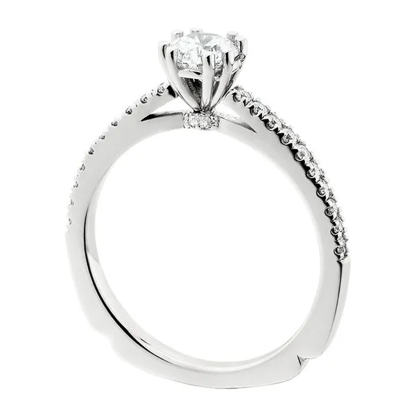 Diamond Cathedral Semi-Mount . Image 2 Tennies Jewelry Appleton, WI