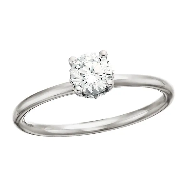 Hidden Halo Solitaire .08tw Image 4 Tennies Jewelry Appleton, WI