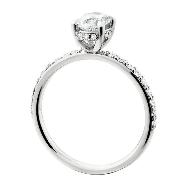 Shared-Prong Hidden Halo Semi- Image 2 Tennies Jewelry Appleton, WI