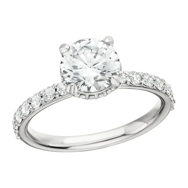 14K White Shared Prong Hidden Halo Tennies Jewelry Appleton, WI