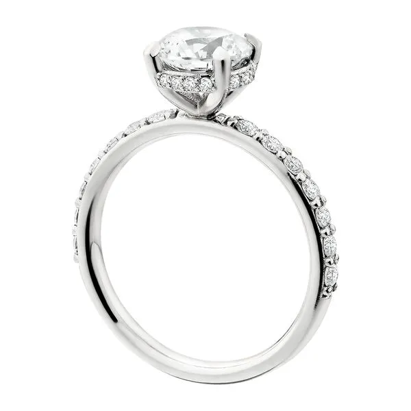 14K White Shared-Prong Hidden Halo Image 2 Tennies Jewelry Appleton, WI