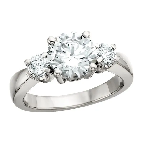 14K White Three Stone Bridal Semi-M Tennies Jewelry Appleton, WI
