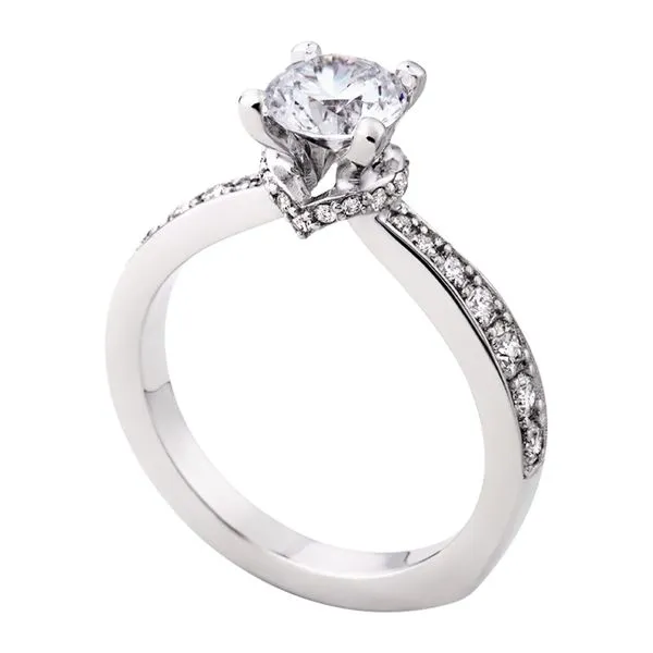 Diamond Accented Cathedral Sem Image 2 Tennies Jewelry Appleton, WI