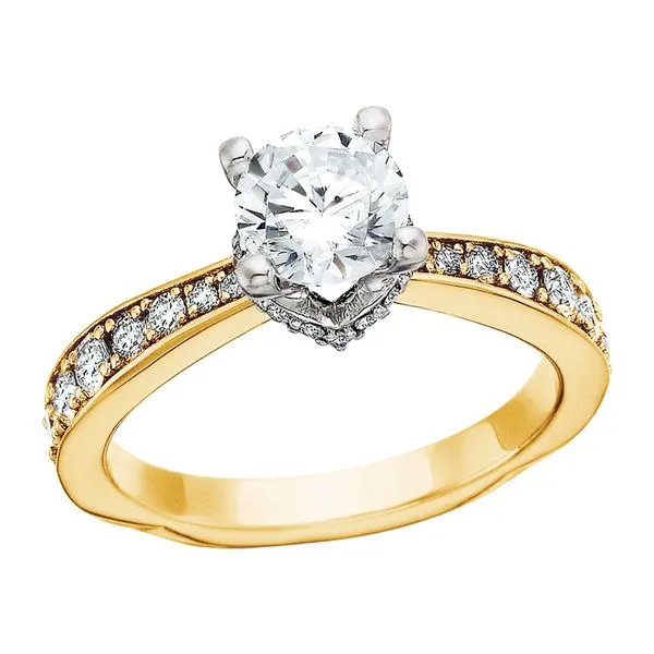 Diamond Accented Cathedral Sem Image 3 Tennies Jewelry Appleton, WI