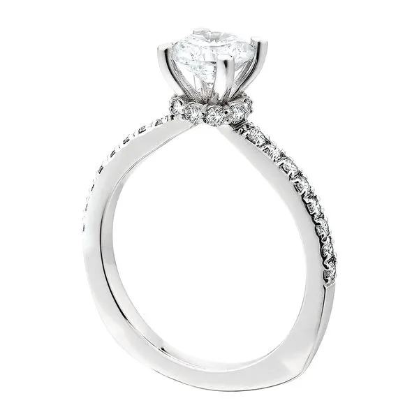 14K White Hidden Halo Semi Image 2 Tennies Jewelry Appleton, WI