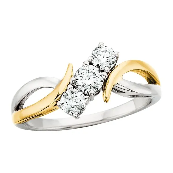 3 Stone Diamond Ring Image 2 Tennies Jewelry Appleton, WI