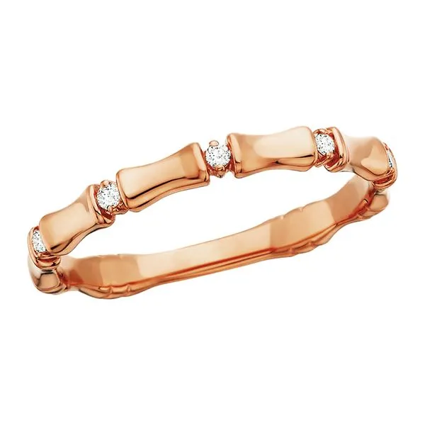 Bamboo and Diamond Ring Image 4 Tennies Jewelry Appleton, WI