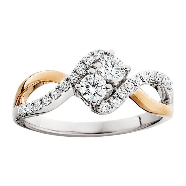 14k Two Stone Diamond Ring Tennies Jewelry Appleton, WI