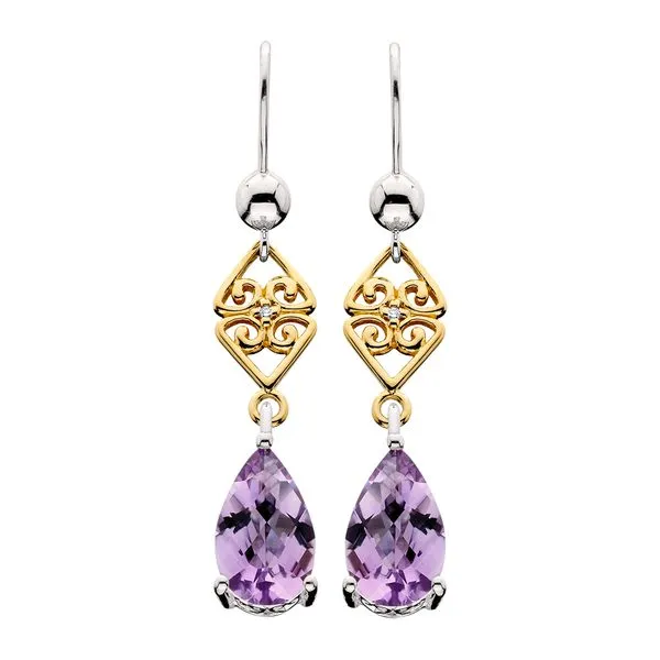 SS & 14kt Amethyst Earrings Tennies Jewelry Appleton, WI