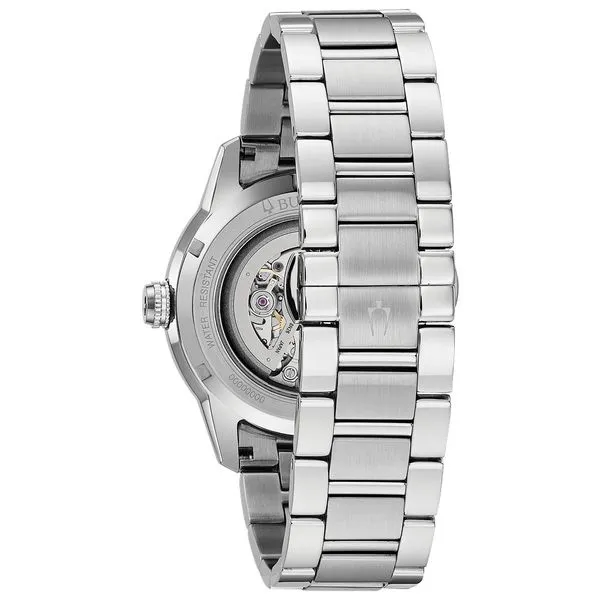 Bulova Stainless Steel Dress/Classic BUL Mens Watch Image 2 D'Errico Jewelry Scarsdale, NY