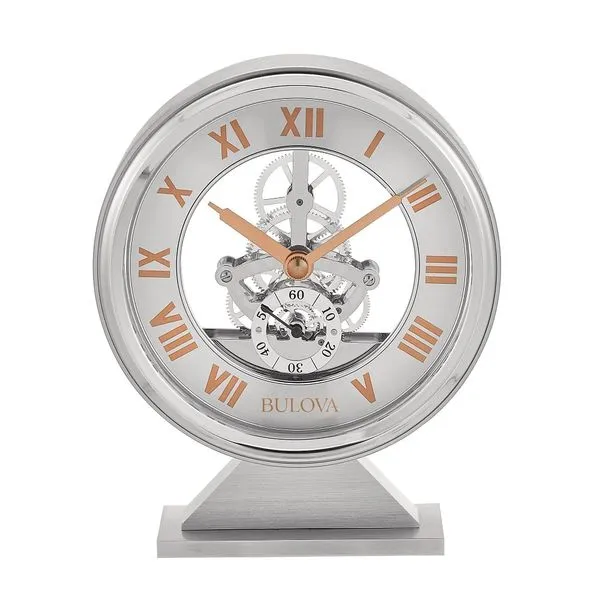Bulova  Table Top   Skeleton Clock Spencer's Jewelers Athens, GA