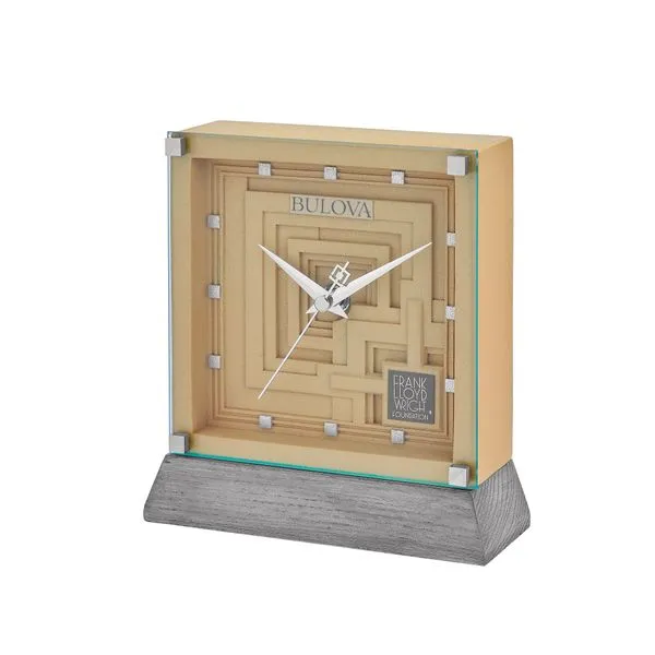 Bulova  Frank Lloyd Wright - C    Clock D'Errico Jewelry Scarsdale, NY