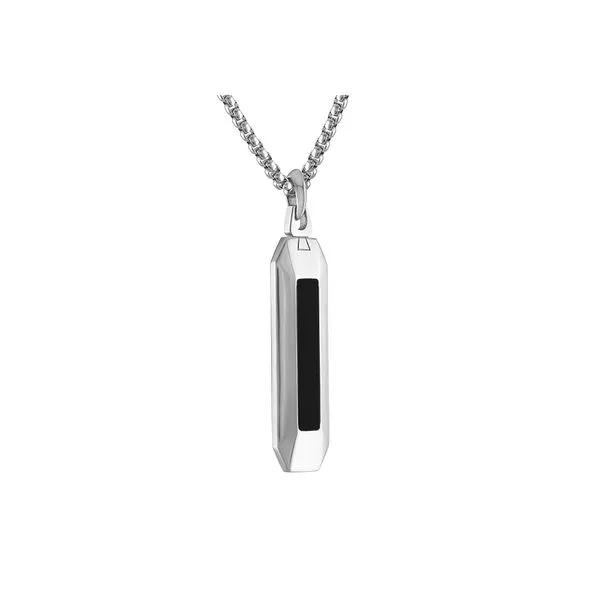 Bulova Stainless Steel Luxury Jewelry Mens Necklace Image 2 D'Errico Jewelry Scarsdale, NY