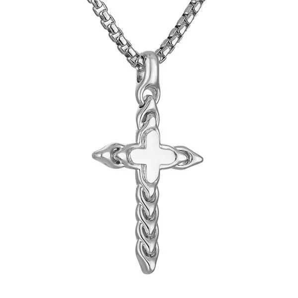 Bulova Sterling Silver 925 Classic Jewelry Mens Pendant Image 2 D'Errico Jewelry Scarsdale, NY