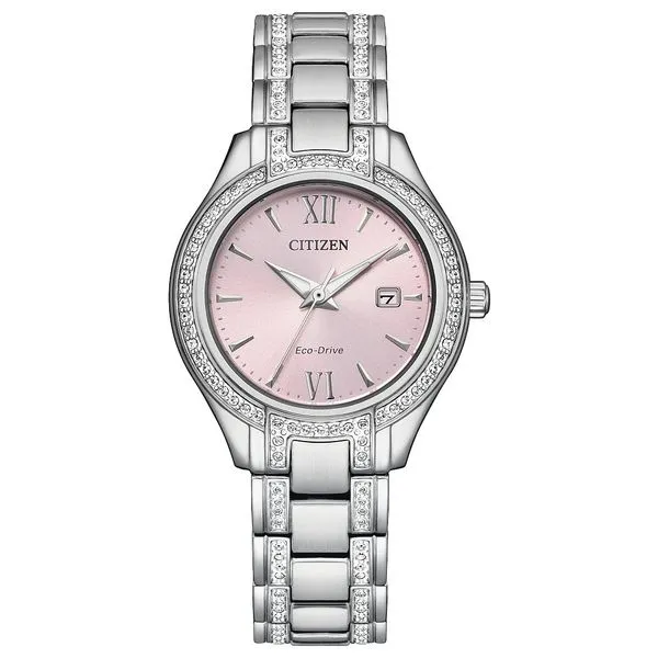 CITIZEN Eco-Drive Dress/Classic Eco Crystal Eco Ladies Stainless Steel Lewisburg Diamond & Gold Lewisburg, WV