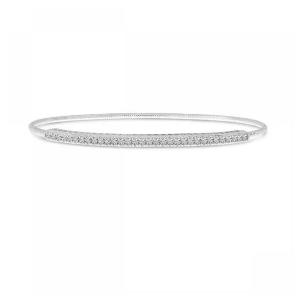14K White Gold Diamond Expandable Bracelet Ambassador Diamond Jewelers Tucson, AZ