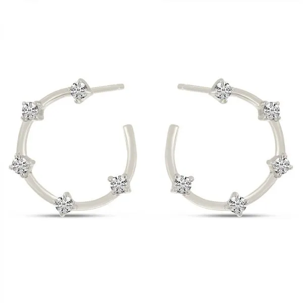 14K White Gold Open Constellation Earrings Ambassador Diamond Jewelers Tucson, AZ