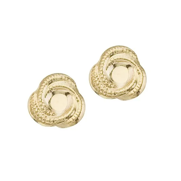 14K Yellow Gold Baby Knot Screwback Earrings Ambassador Diamond Jewelers Tucson, AZ
