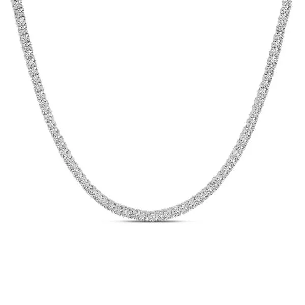 14K White Gold Diamond Eternity 18 inch Necklace J. Meredith Jewelers Delafield, WI