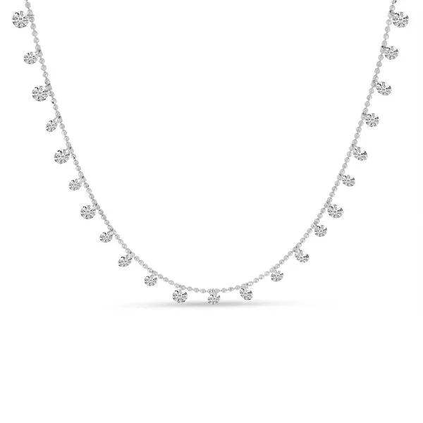 14K White Gold Dashing Diamonds 23 Diamond 1.51 Ct 18 inch Necklace Ambassador Diamond Jewelers Tucson, AZ