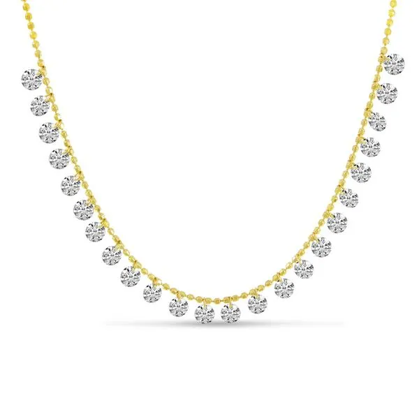 14K Yellow Gold Dashing Diamonds 24 Diamond 1.92 Ct 17 inch Necklace Ambassador Diamond Jewelers Tucson, AZ