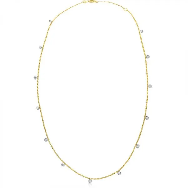 14K Yellow Gold 1.30 Ct Diamond by the Yard Dashing Diamonds Necklace Ambassador Diamond Jewelers Tucson, AZ