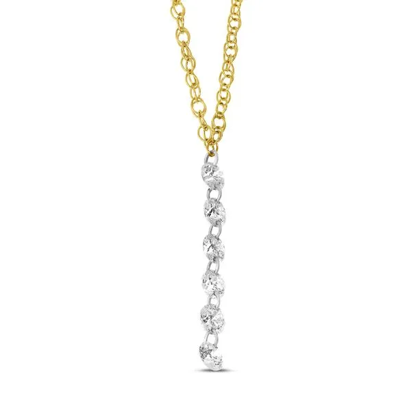 14K Yellow Gold Dashing Diamond Cable Chain Necklace Ambassador Diamond Jewelers Tucson, AZ