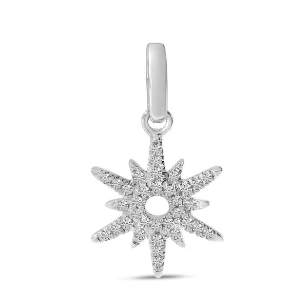14K White Gold Diamond Star Pendant Ambassador Diamond Jewelers Tucson, AZ