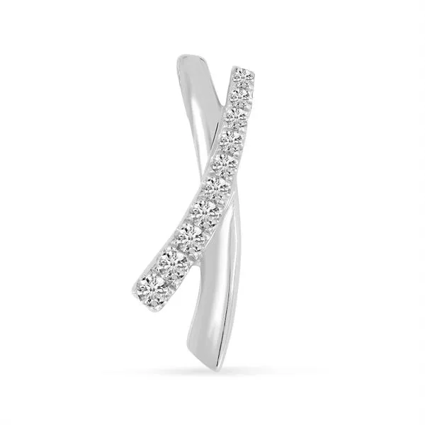 14K White Gold Brushed Gold X Necklace Ambassador Diamond Jewelers Tucson, AZ