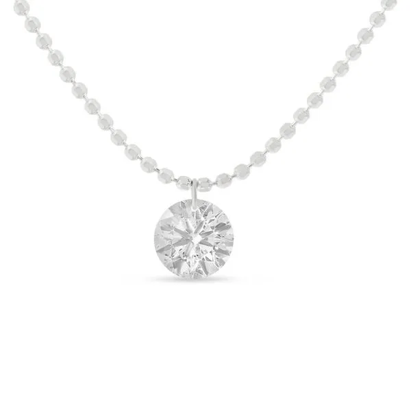 14K White Gold Dashing Diamonds 0.42 ct Single Necklace Rick's Jewelers California, MD