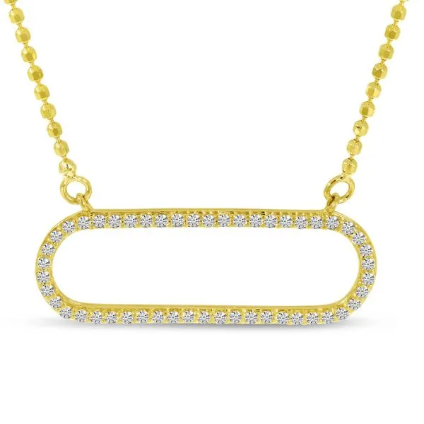 14K Yellow Gold Open Paperclip Necklace Ambassador Diamond Jewelers Tucson, AZ