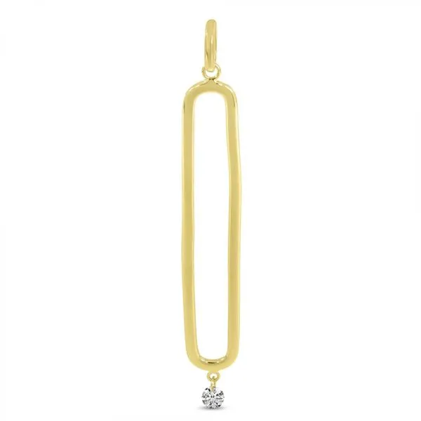 14K Yellow Gold Dashing Diamonds Elongated Pendant Ambassador Diamond Jewelers Tucson, AZ
