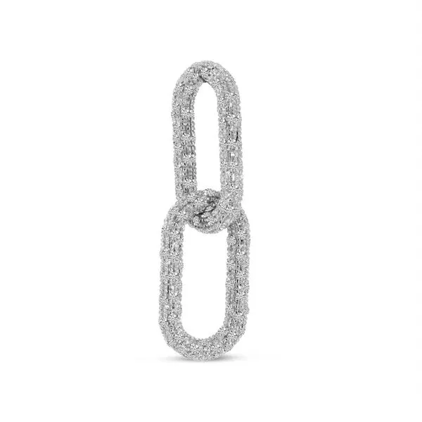 14K White Gold Diamond Interlocking Links Pendant Ambassador Diamond Jewelers Tucson, AZ