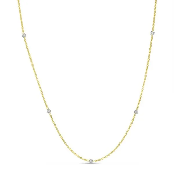 14K Yellow Gold .25 Ct Dashing Diamond by The Yard Necklace Ambassador Diamond Jewelers Tucson, AZ
